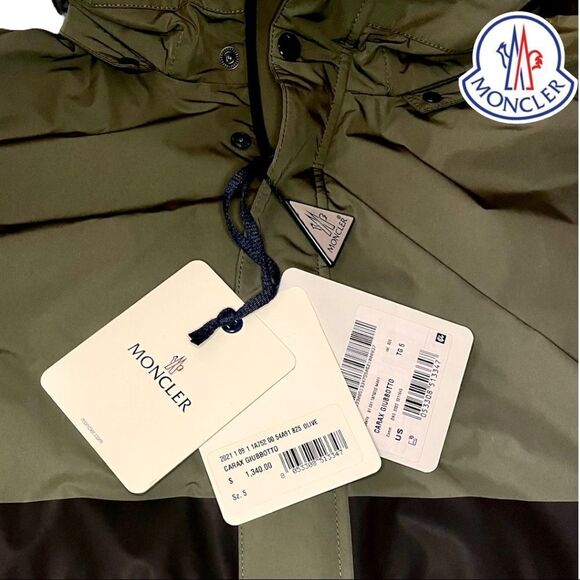 MONCLER **NWT** Olive Green Carax Windbreaker Jacket - Picture 14 of 16